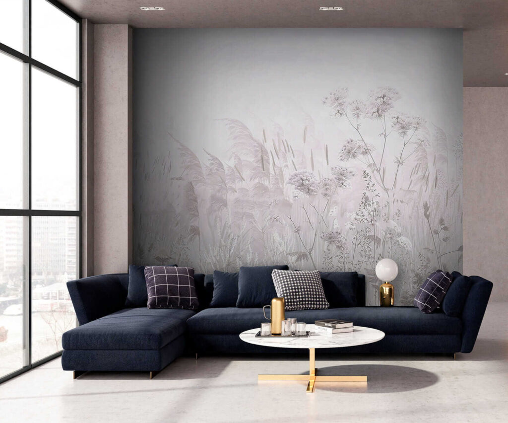 Field of flowers and plants Field of flowers and plants