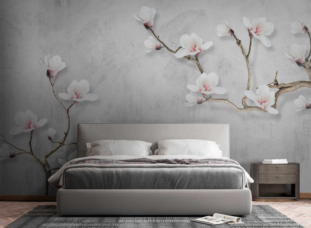 White flowers on a white background White flowers on a white background