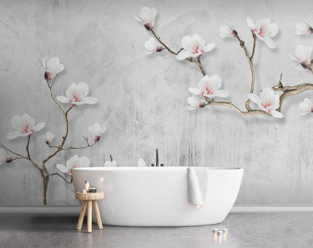 White flowers on a white background White flowers on a white background