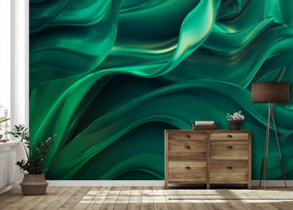 Fotótapéta Zöld szövet ráncokkal (Cikkszám: u11328) Fotótapéta Fotótapéta Zöld szövet ráncokkal (Cikkszám: u11328)