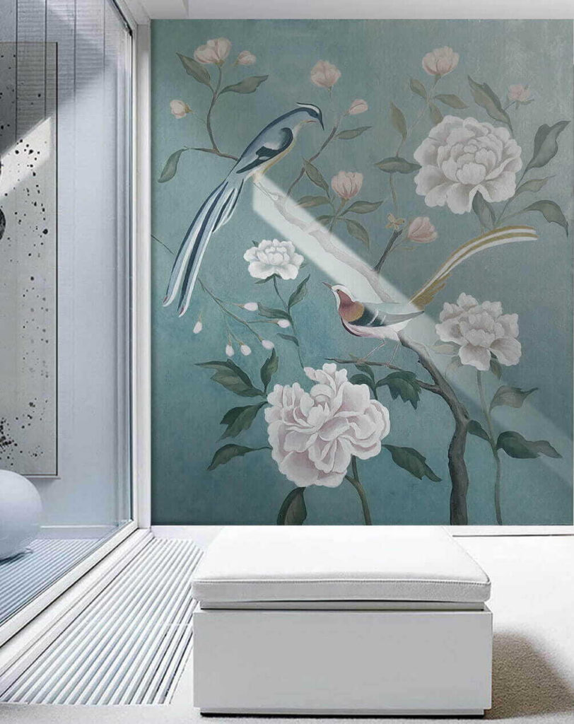 Festmény madarak egy ágon virágokkal u14296pih1 812x1024 - Festmény madarak egy ágon virágokkal - tegory