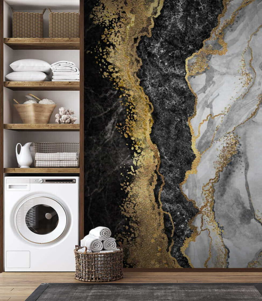 Marble Elegance with Glittering Accents Marble Elegance with Glittering Accents