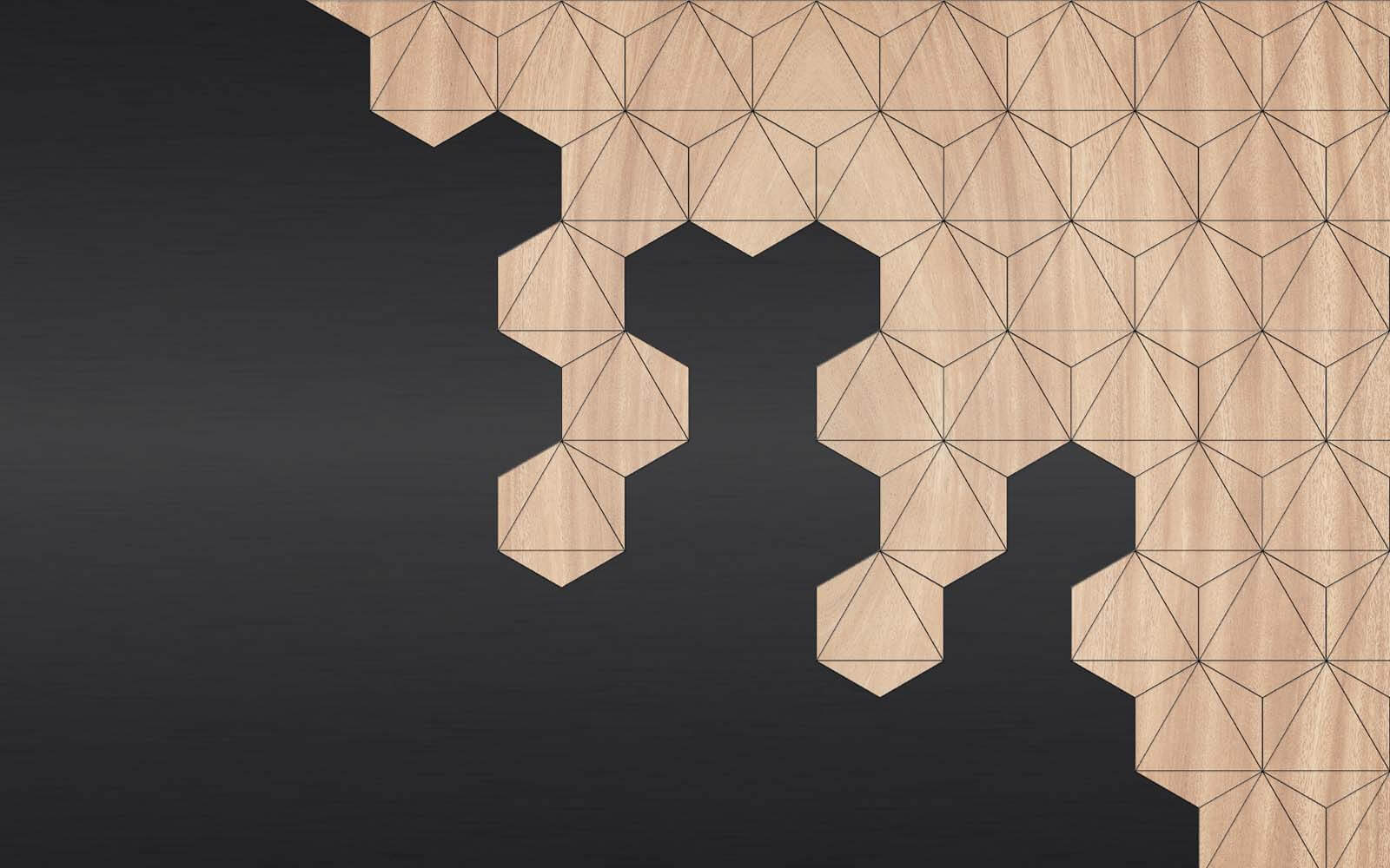 Fa és fekete háttér hatszögekkel u19630p - Fa és fekete háttér hatszögekkel - tegory