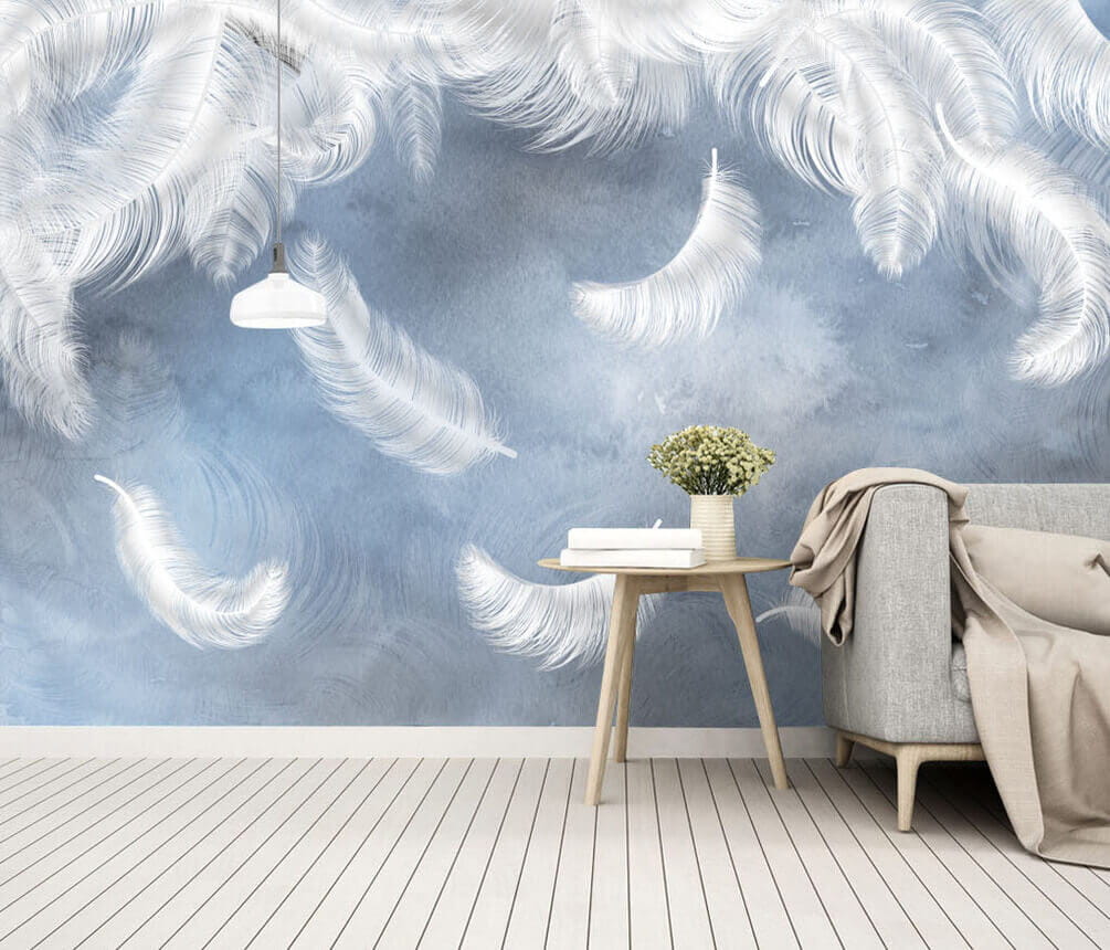 Fehér tollak kék háttéren u23747pig3m - Fehér tollak kék háttéren - tegory