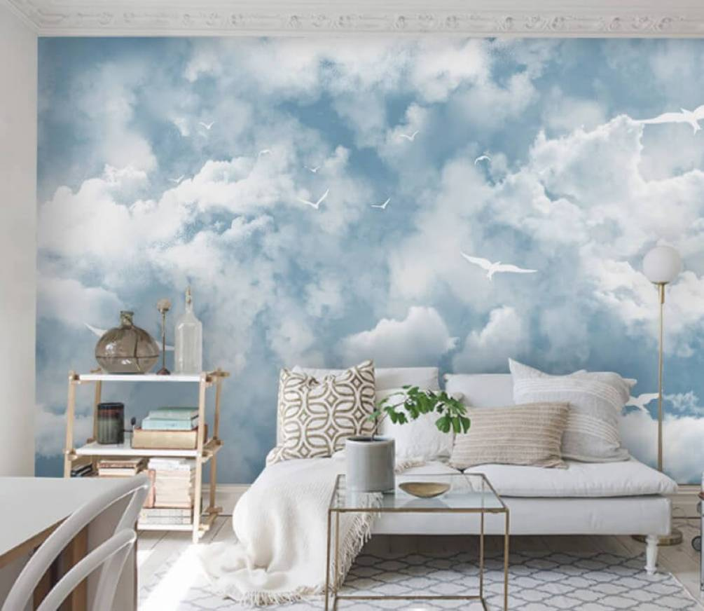 Group of birds in the sky Group of birds in the sky