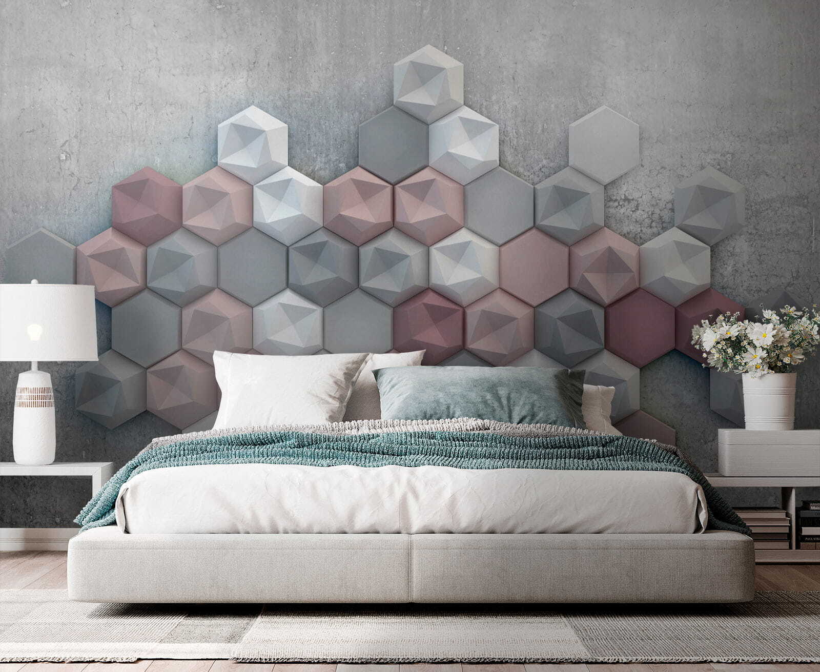 u29376pib1m - Hatszögek csoportja betonfelületen - tegory