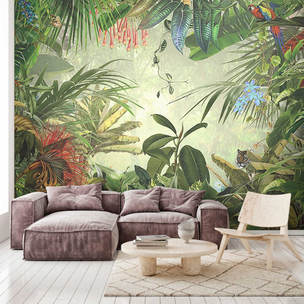 Painting of a tropical forest Painting of a tropical forest