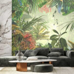 Fotótapéta Trópusi erdő festménye