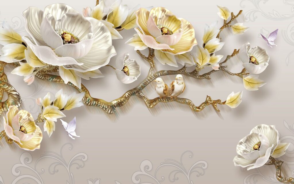 Tapéta virágokkal és madarakkal u31662p 1024x640 - Tapéta virágokkal és madarakkal - tegory