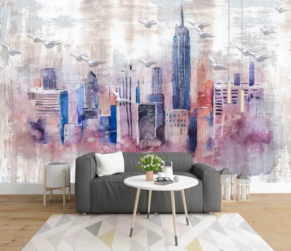 u35695pig1m - Akvarell festmény egy városról - tegory