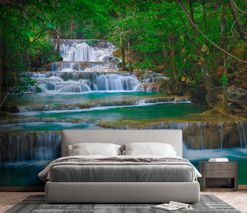 Waterfall in a forest Waterfall in a forest