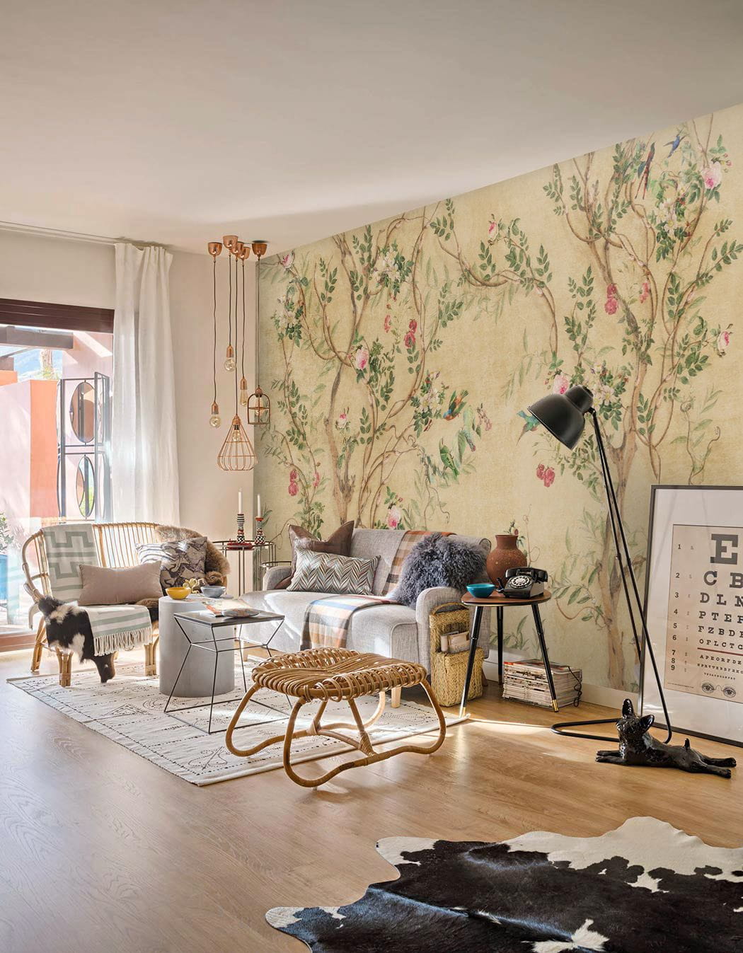 Tapéta madarakkal és virágokkal u60295pig1m - Tapéta madarakkal és virágokkal - tegory