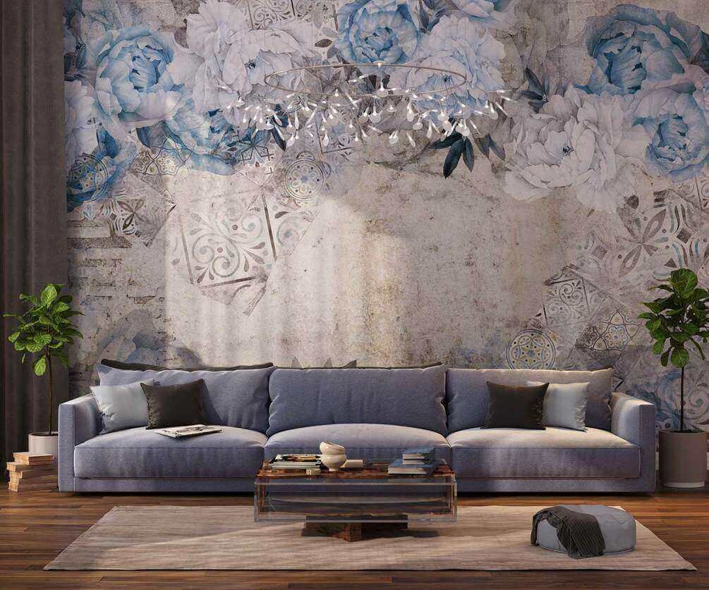 Delicate blooms on a textured background