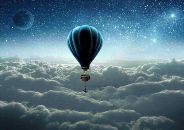 Hőlégballon az égen Hőlégballon az égen