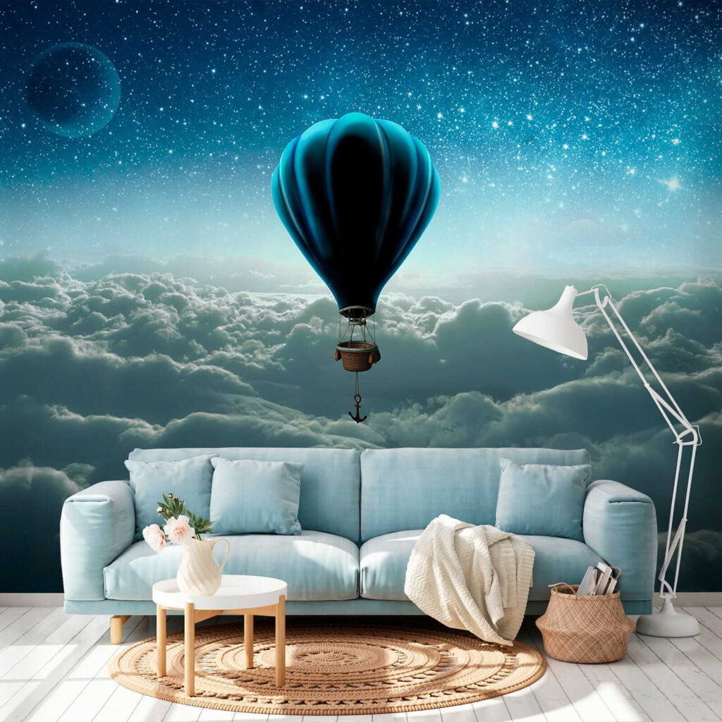 Hot air balloon in the sky Hot air balloon in the sky