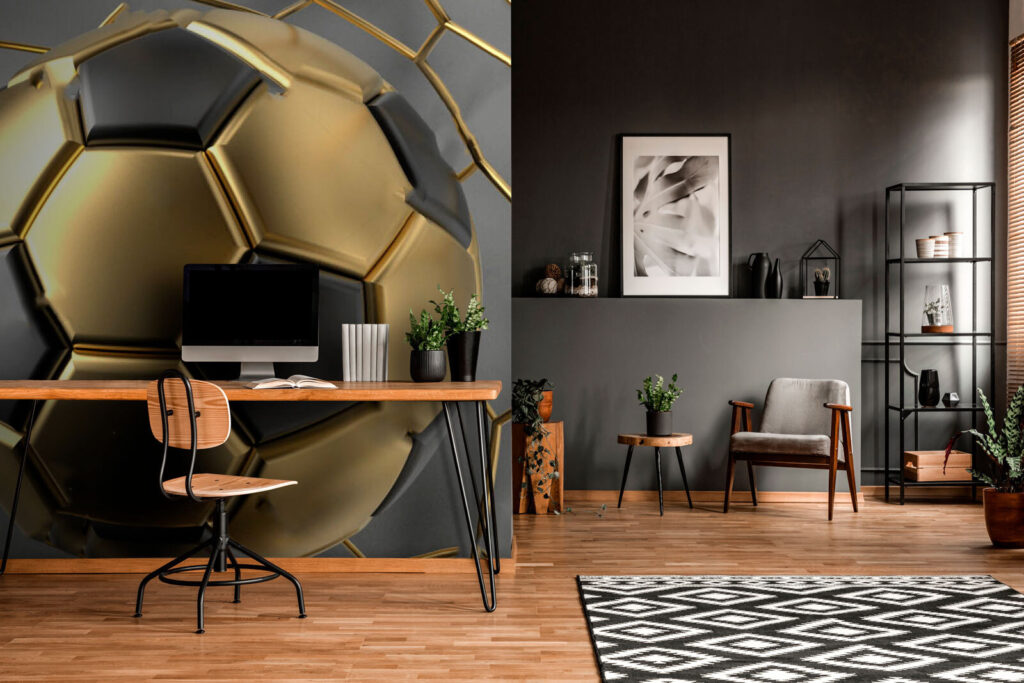 Soccer dreams in metallic hues