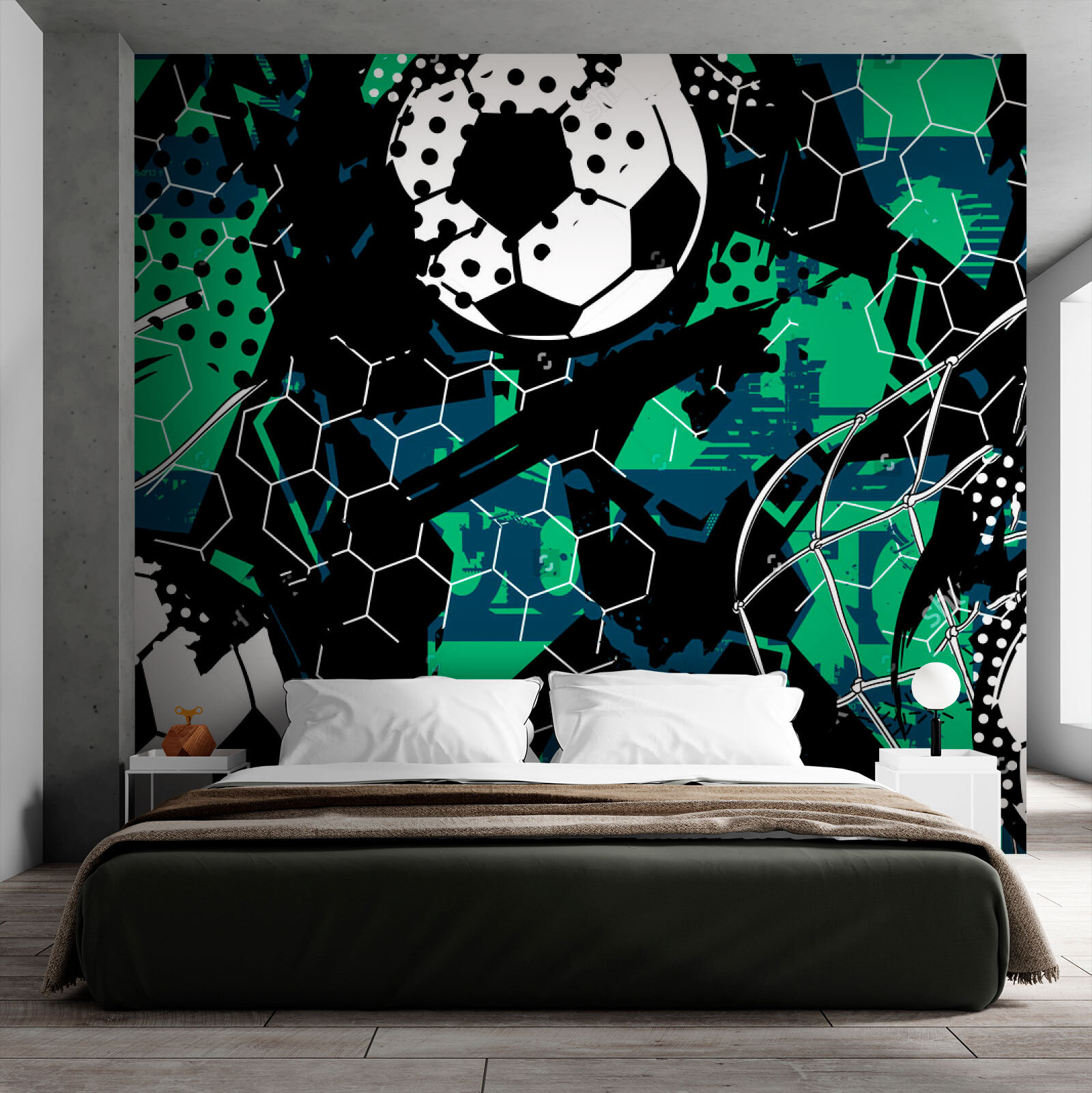 Pattern of football balls Pattern of football balls