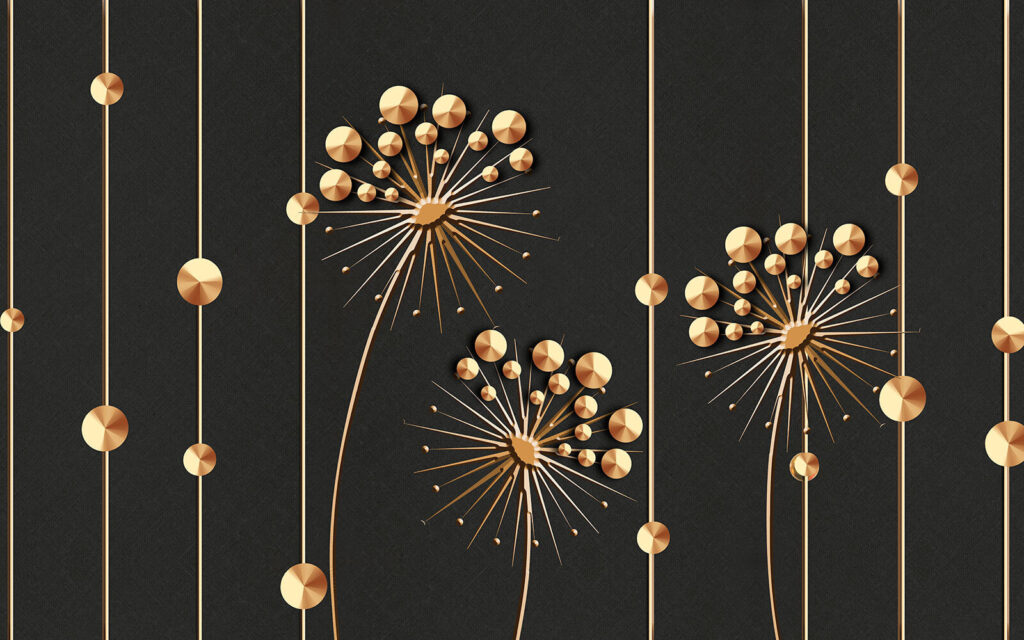 Elegáns virágos design sötét tónusokban Elegáns virágos design sötét tónusokban