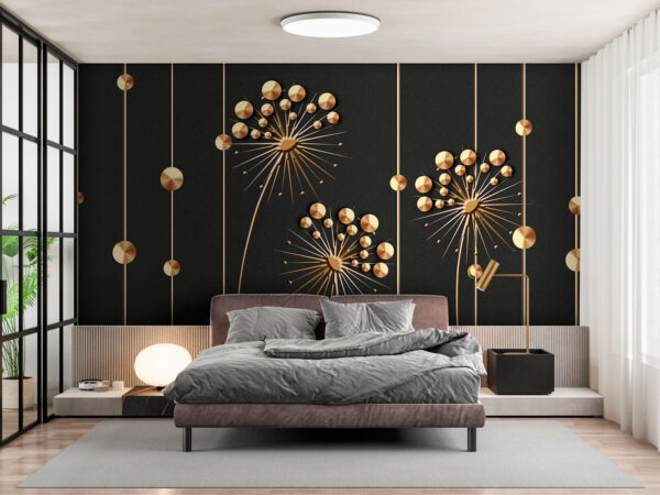 Elegáns virágos design sötét tónusokban Elegáns virágos design sötét tónusokban