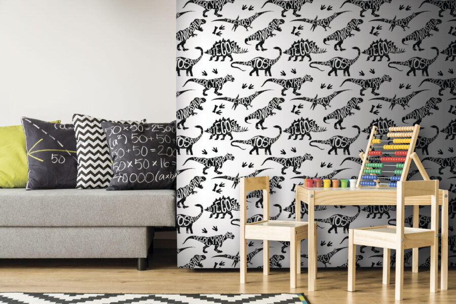 Dinoszauruszok mintája szavakkal