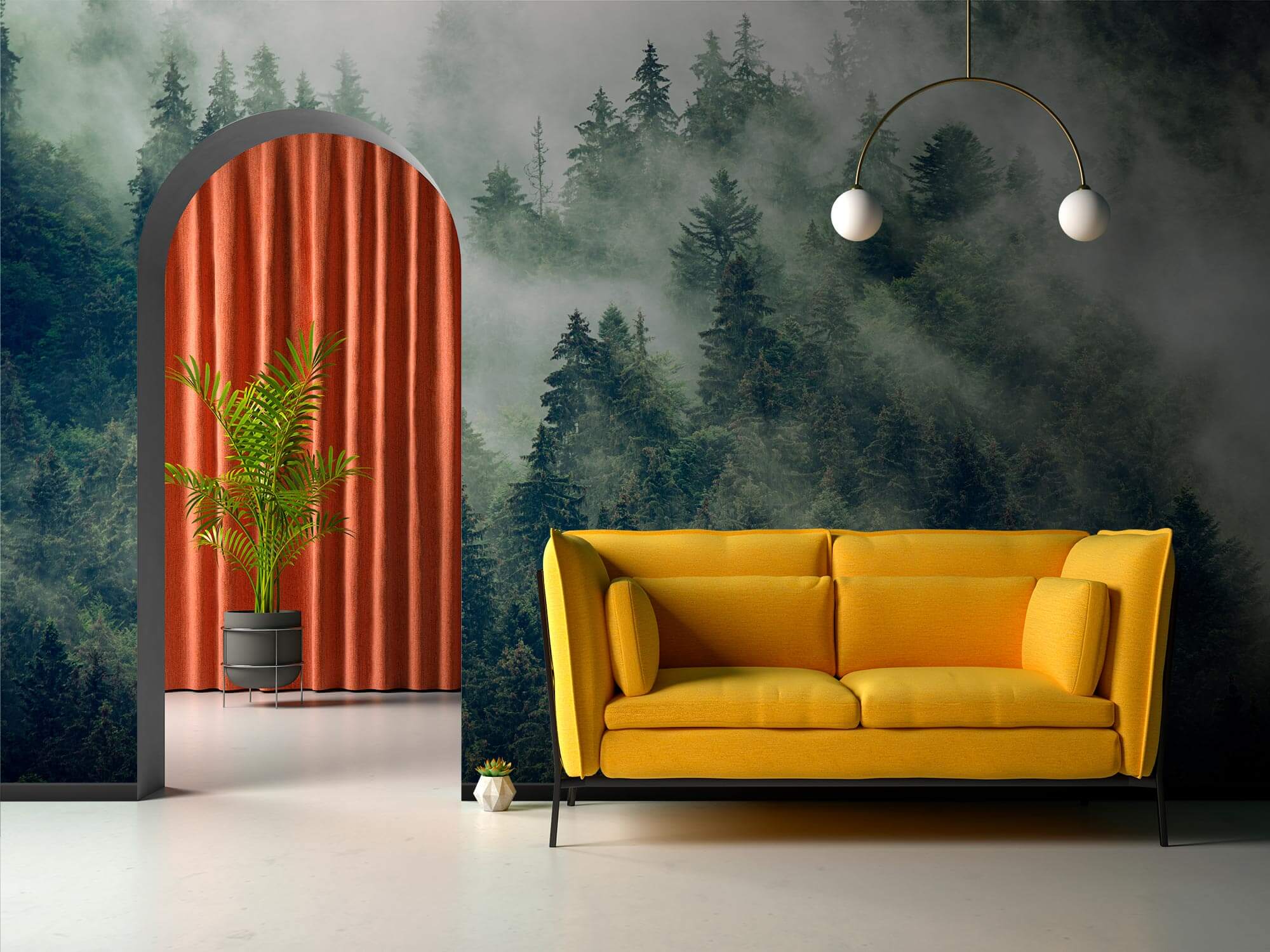 Fák erdeje köddel u73873pig1m - Fák erdeje köddel - tegory