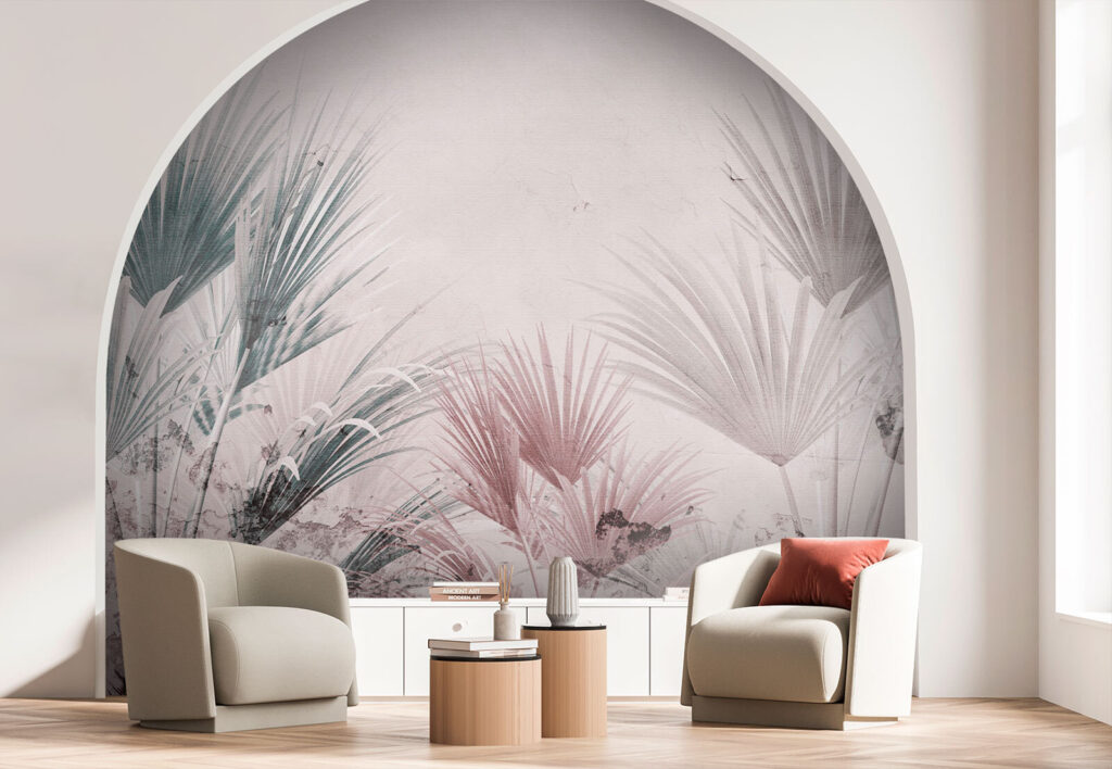 Elegant palm leaves on a soft background Elegant palm leaves on a soft background