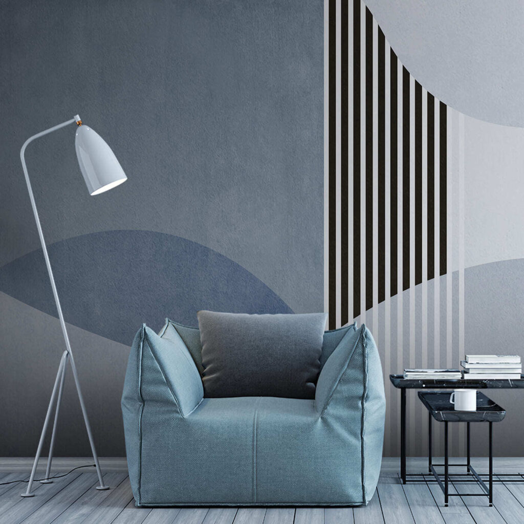 A blue and white background with black lines and circles