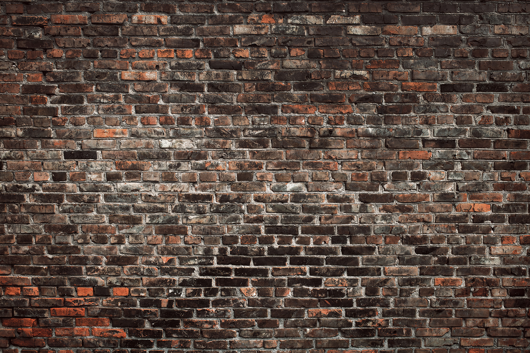 Brick wall with black and red bricks Brick wall with black and red bricks