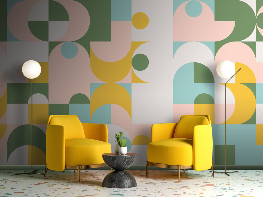 Colorful pattern with circles and dots Colorful pattern with circles and dots