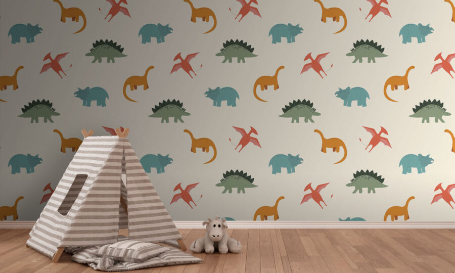 Rajzfilm dinoszauruszok mintája