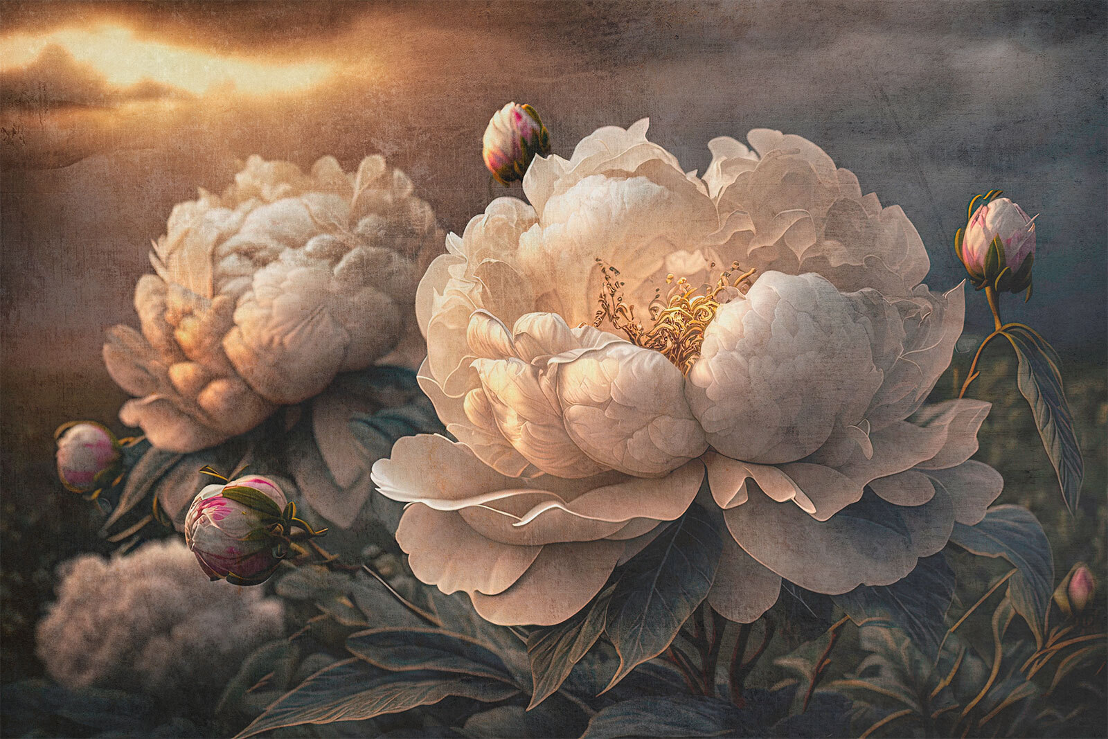 Elegant blooms in soft light