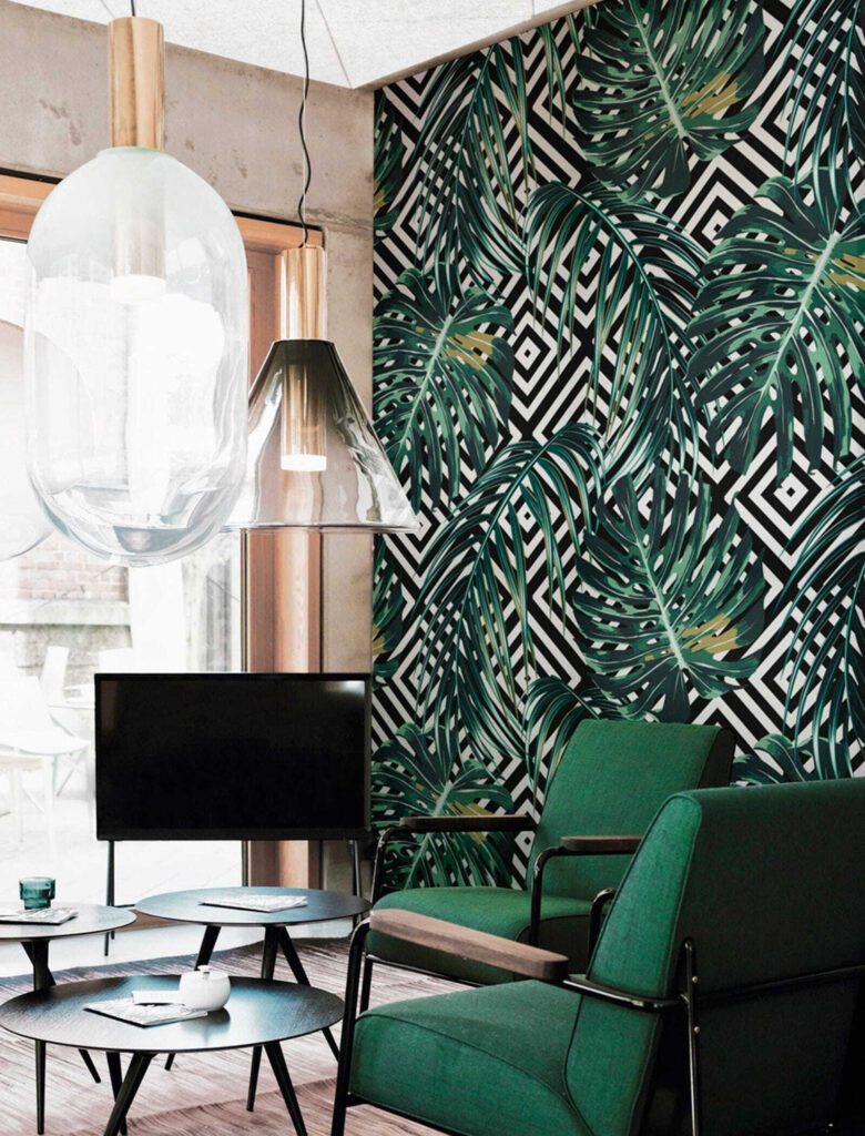 Levelek mintája fekete-fehér háttéren u79688pig1 780x1024 - Levelek mintája fekete-fehér háttéren - tegory