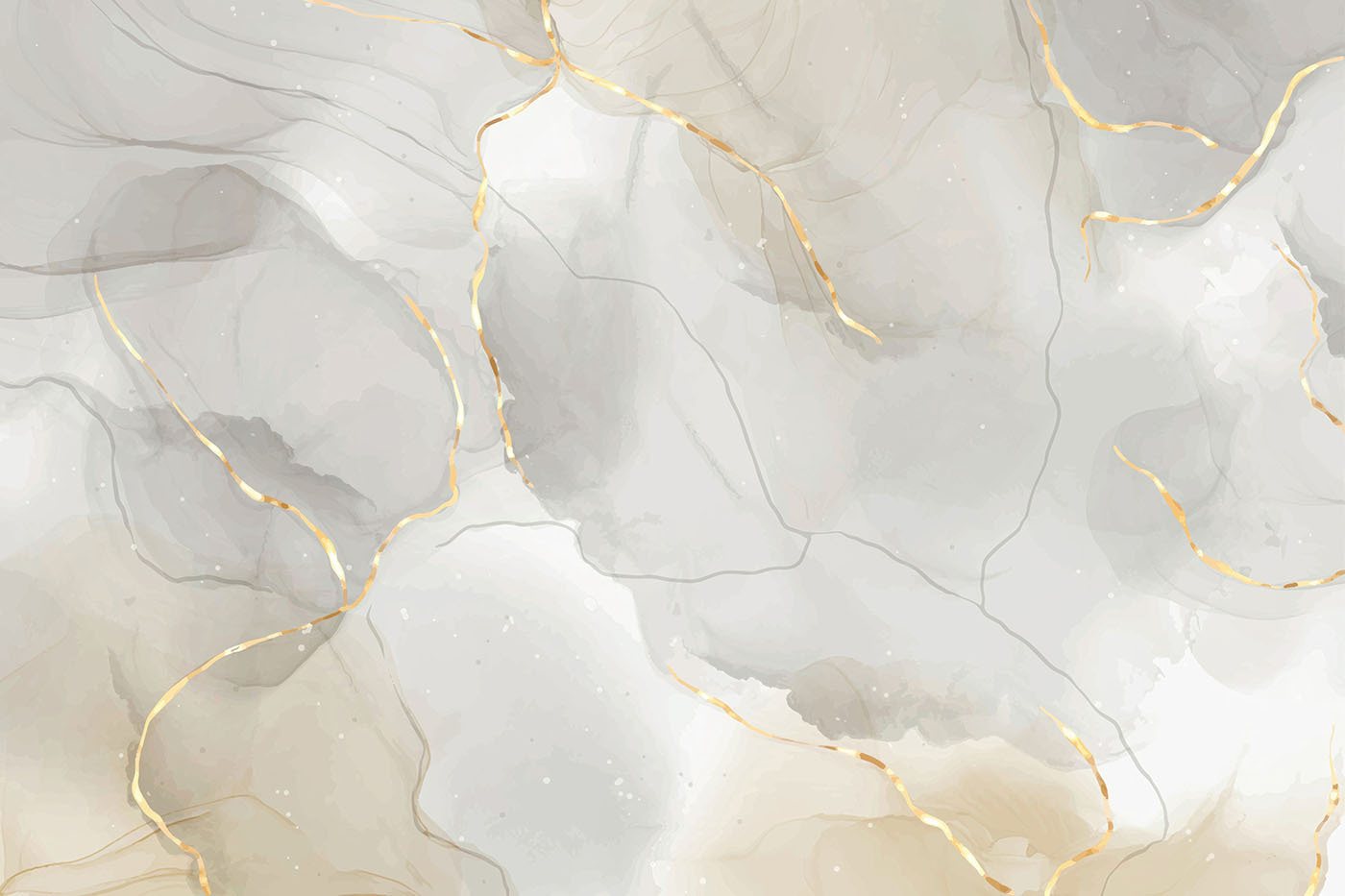 Elegant marble with amber accents