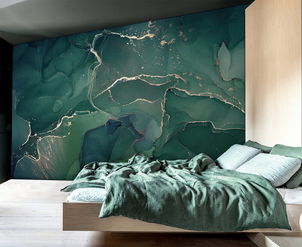 Emerald currents with sparkling veins Emerald currents with sparkling veins