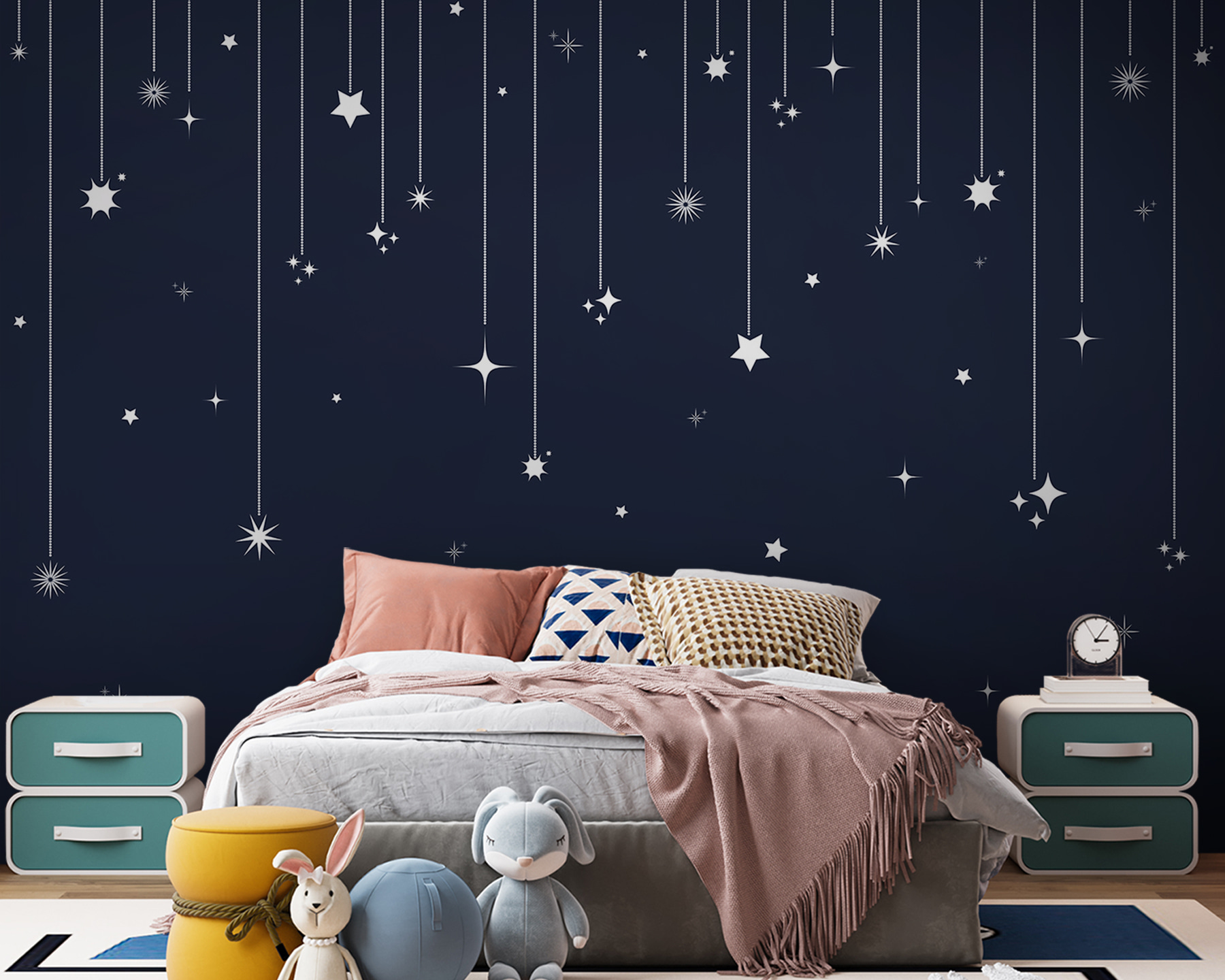 Stars and snowflakes from lines