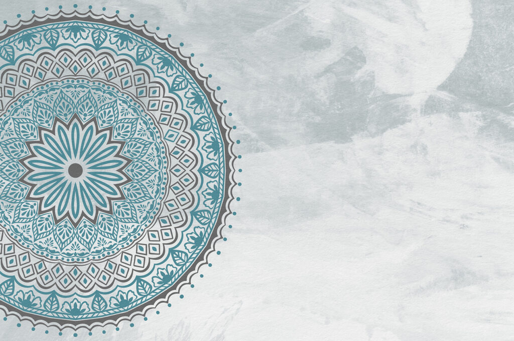 Egy kék és szürke mandala Egy kék és szürke mandala