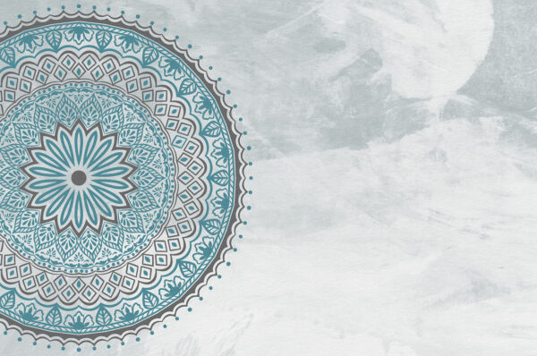 Egy kék és szürke mandala Egy kék és szürke mandala