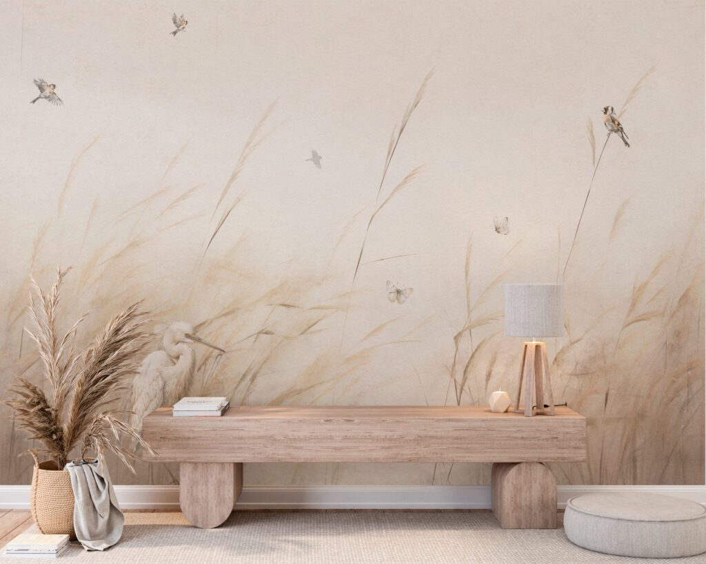 A bird in a field of grass A bird in a field of grass