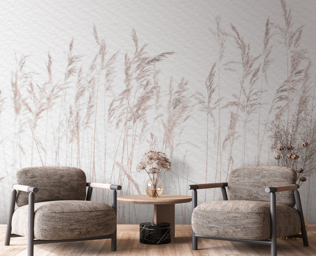 Gentle grasses sway in calm breeze