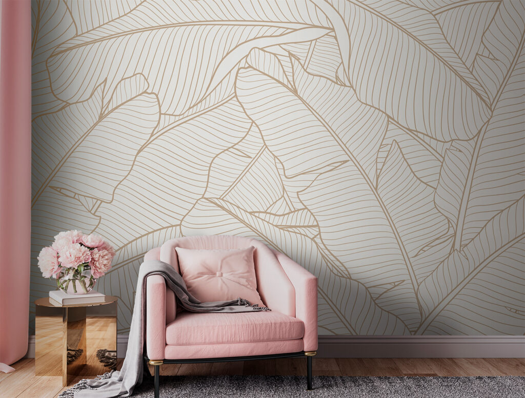 Elegant leaf pattern for modern decor Elegant leaf pattern for modern decor