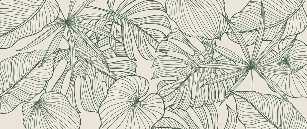 Elegant green foliage pattern design Elegant green foliage pattern design
