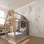 Fotótapéta Hold és felhők az égen