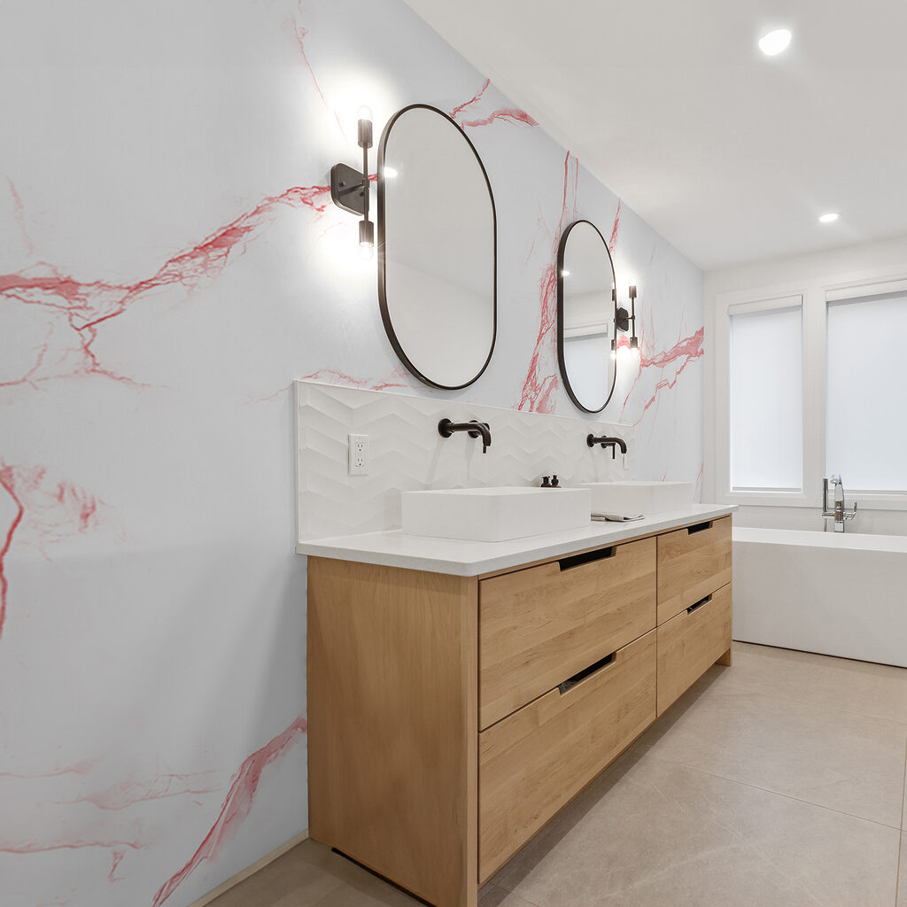 Elegant marbled texture in soft hues
