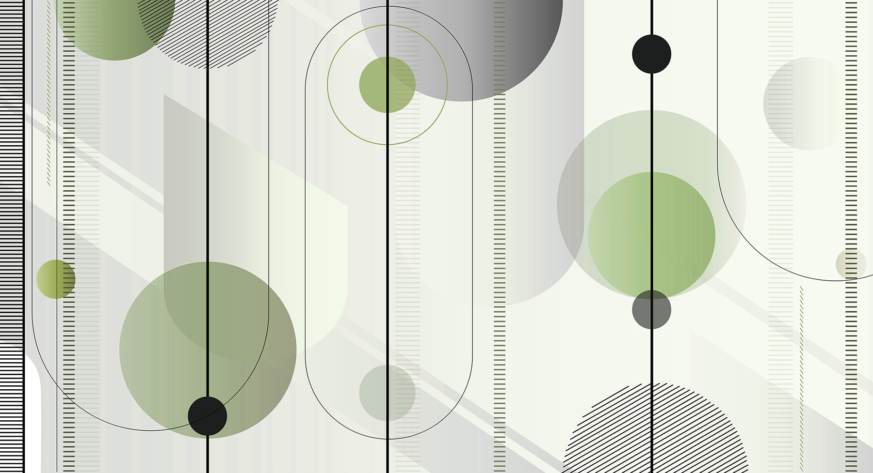 Geometric design in calming colors