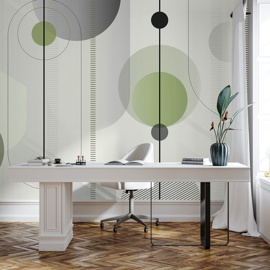 Geometric design in calming colors Geometric design in calming colors