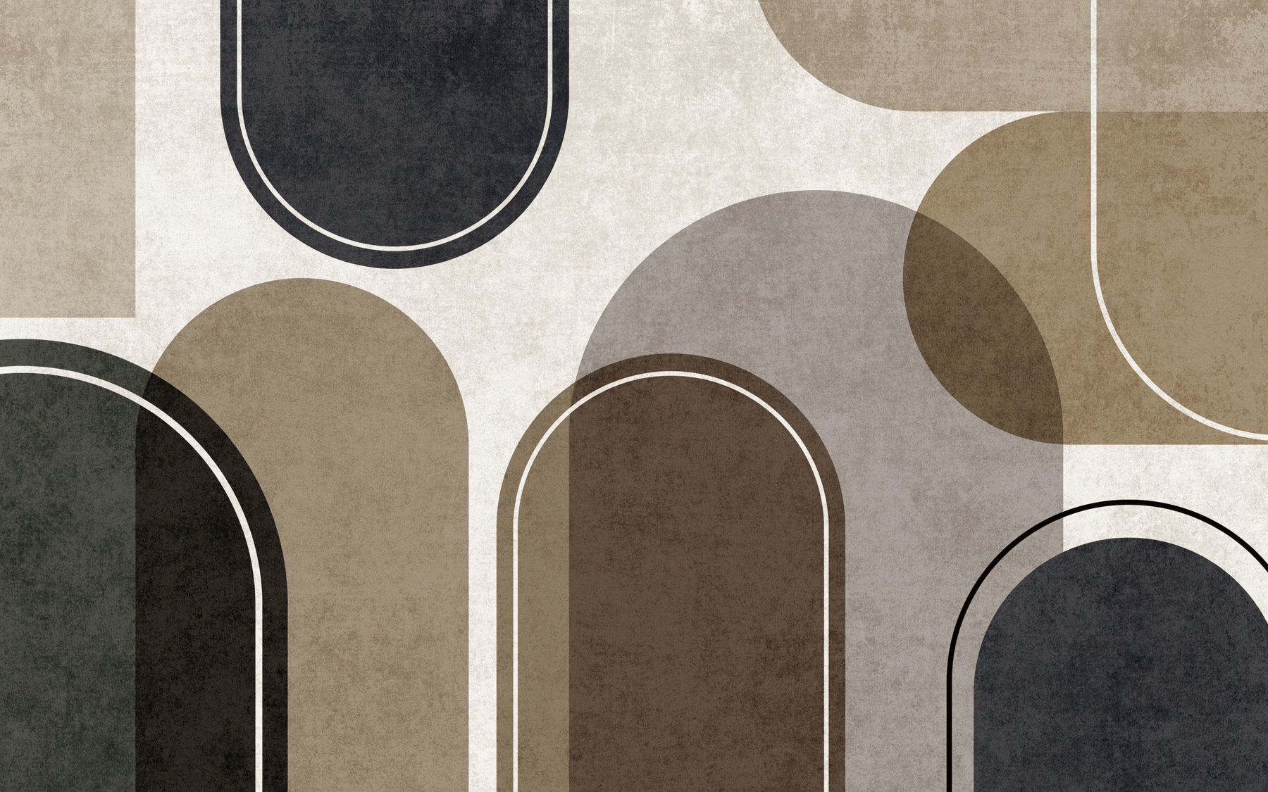 Abstract shapes in muted tones