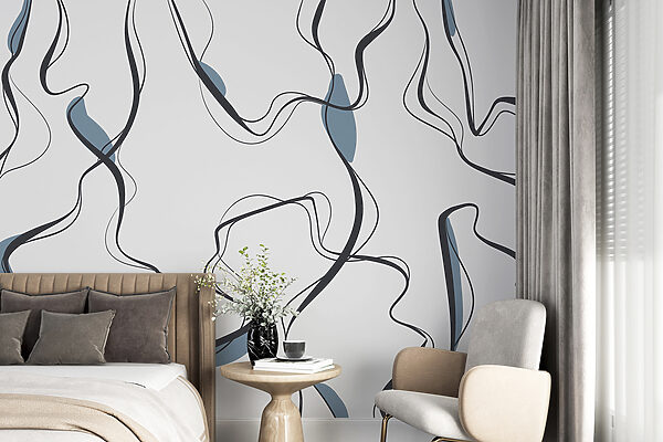 A grey and black lines