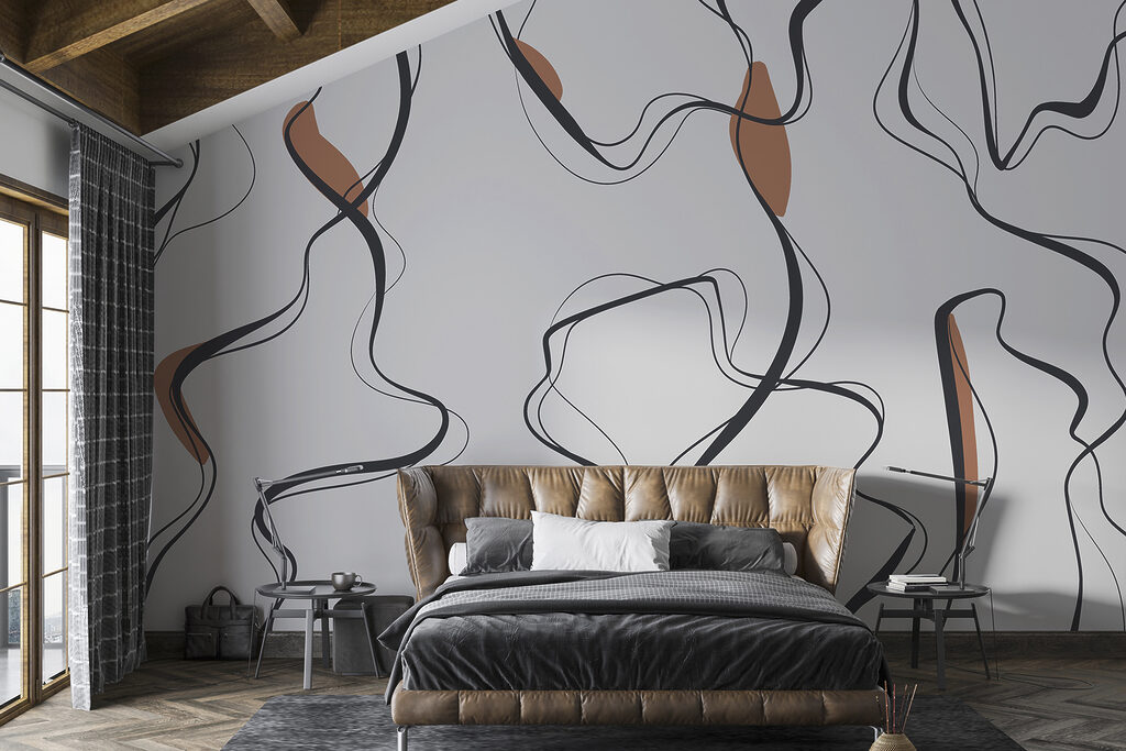 A grey and black pattern