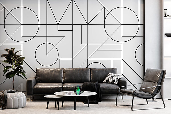 A pattern of black lines