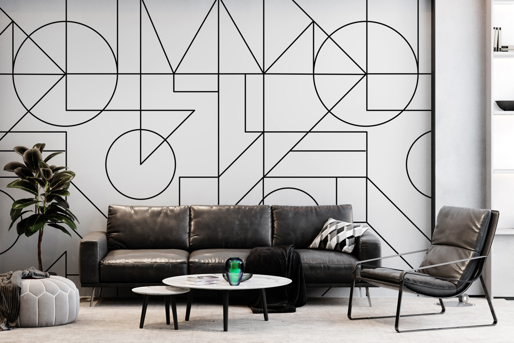 A pattern of black lines